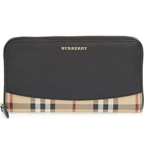 burberry zip card wallet|burberry wallet with id window.